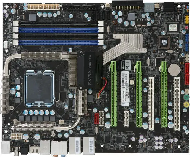 Alt view image 3 of 5 - EVGA 132-YW-E179-TR LGA 775 NVIDIA nForce 790i SLI ATX Intel Motherboard