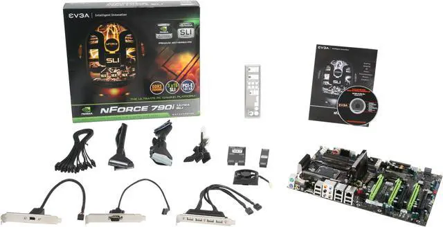 Alt view image 5 of 5 - EVGA 132-CK-NF79-TR LGA 775 NVIDIA nForce 790i Ultra SLI ATX Intel Motherboard