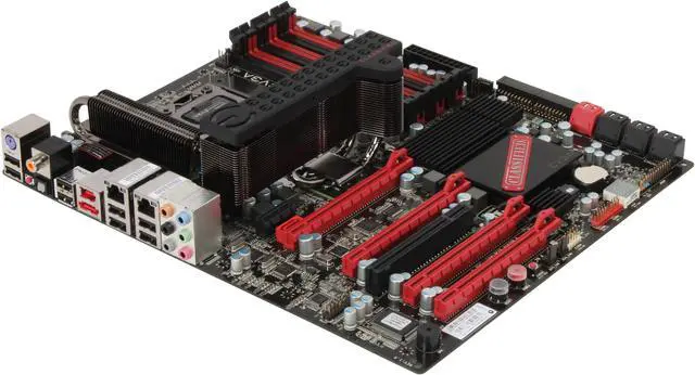 Main image of EVGA E759 CLASSIFIED LIMITED EDITION 3-Way SLI (x16) + PhysX w/ECP & NF200 1366 Intel X58 EATX Intel Motherboard