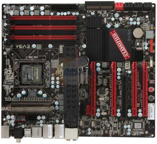 Alt view image 3 of 5 - EVGA E759 CLASSIFIED LIMITED EDITION 3-Way SLI (x16) + PhysX w/ECP & NF200 1366 Intel X58 EATX Intel Motherboard