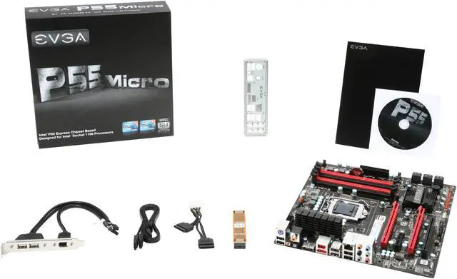Alt view image 5 of 5 - EVGA 121-LF-E652-KR LGA 1156 Intel P55 Micro ATX Intel Motherboard