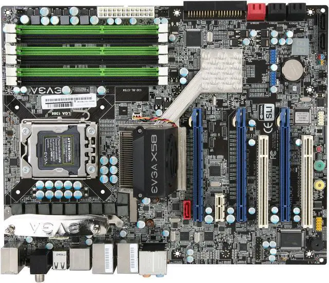 Alt view image 3 of 5 - EVGA 132-BL-E758-RX LGA 1366 Intel X58 3X SLI ATX Intel Motherboard