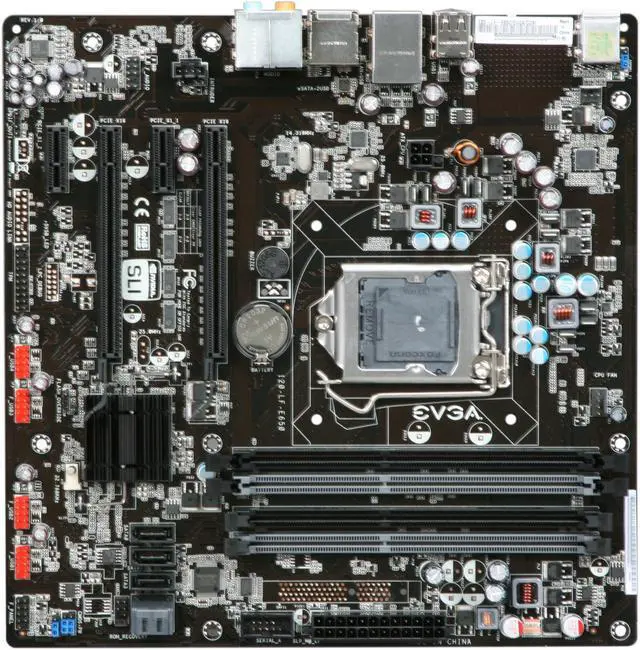 Alt view image 3 of 5 - EVGA P55V 120-LF-E651-TR LGA 1156 Intel P55 Micro ATX Intel Motherboard