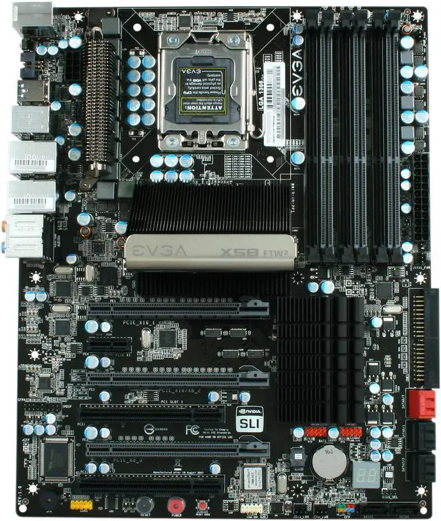 Alt view image 3 of 5 - EVGA X58 FTW3 132-GT-E768-KR LGA 1366 SATA 6Gb/s USB 3.0 ATX Intel Motherboard