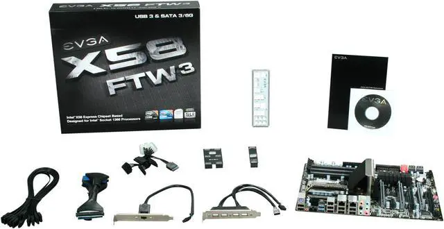 Alt view image 5 of 5 - EVGA X58 FTW3 132-GT-E768-KR LGA 1366 SATA 6Gb/s USB 3.0 ATX Intel Motherboard