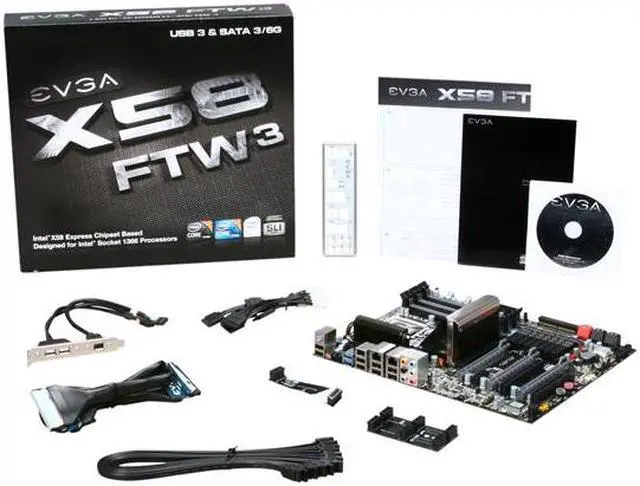 Alt view image 5 of 5 - EVGA X58 FTW3 132-GT-E768-TR LGA 1366 Intel X58 SATA 6Gb/s USB 3.0 ATX Intel Motherboard