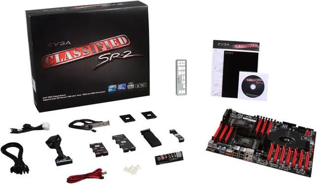 Alt view image 5 of 5 - EVGA Classified SR-2 (Super Record 2) 270-WS-W555-A1 LGA 1366 Intel 5520 SATA 6Gb/s USB 3.0 HPTX Intel Motherboard