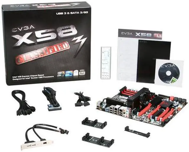 Alt view image 5 of 5 - EVGA 141-GT-E770-A1 LGA 1366 Intel X58 USB 3.0 Extended ATX Intel Motherboard