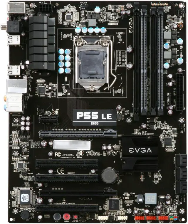 Alt view image 3 of 5 - EVGA 123-LF-E653-RX LGA 1156 Intel P55 ATX Intel Motherboard