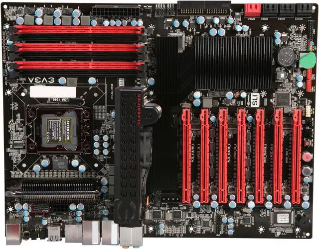 Alt view image 3 of 6 - EVGA X58 4-Way Classified 170-BL-E762-RX LGA 1366 Intel X58 XL ATX Intel Motherboard