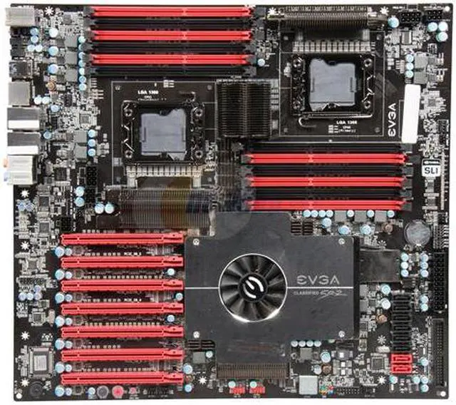 Alt view image 3 of 5 - EVGA 270-WS-W555-RX LGA 1366 Intel 5520 USB 3.0 HPTX Intel Motherboard