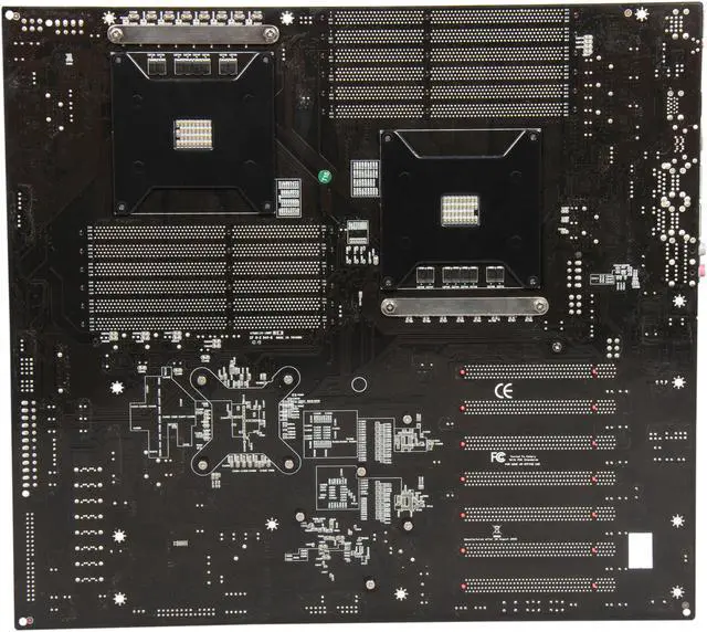 Alt view image 4 of 5 - EVGA 270-WS-W555-RX LGA 1366 Intel 5520 USB 3.0 HPTX Intel Motherboard