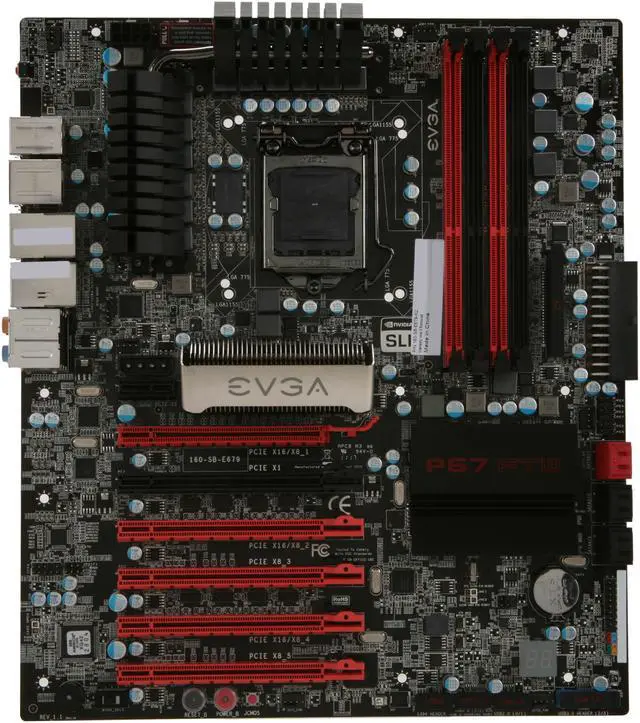 Alt view image 3 of 5 - EVGA P67 FTW 160-SB-E679-K2 LGA 1155 Intel P67 SATA 6Gb/s USB 3.0 Extended ATX Intel Motherboard