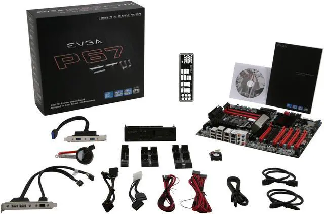 Alt view image 5 of 5 - EVGA P67 FTW 160-SB-E679-K2 LGA 1155 Intel P67 SATA 6Gb/s USB 3.0 Extended ATX Intel Motherboard
