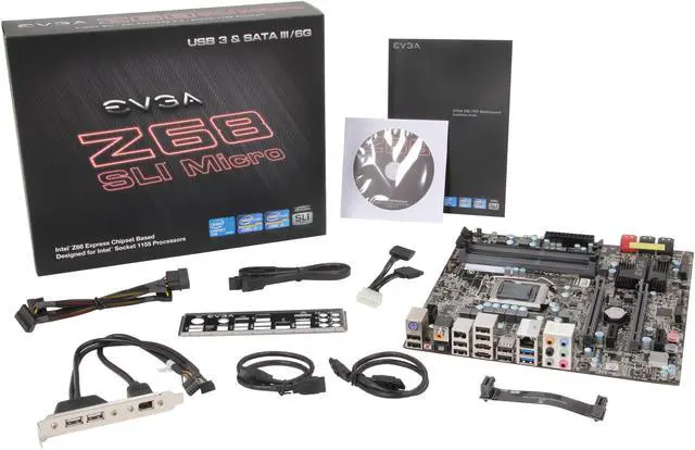 Alt view image 5 of 5 - EVGA Z68 SLI Micro 120-SB-E682-KR LGA 1155 Intel Z68 SATA 6Gb/s USB 3.0 Intel Motherboard