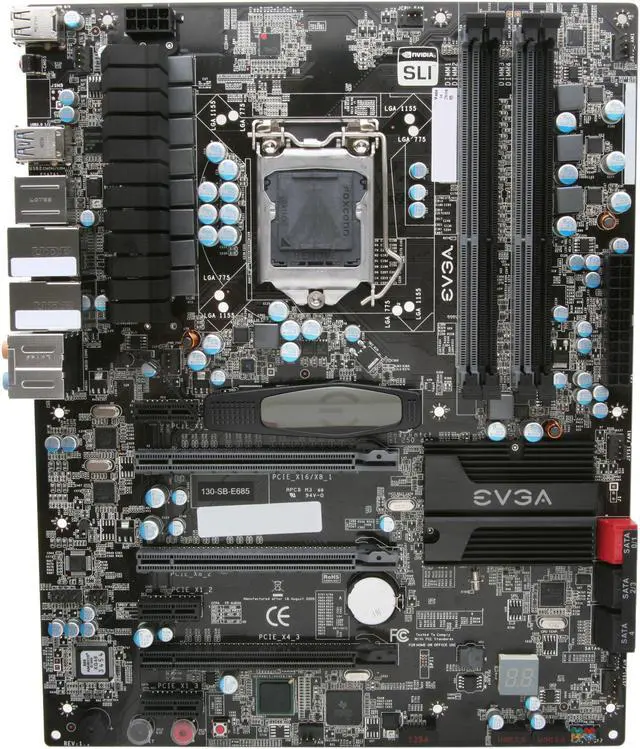 Alt view image 3 of 5 - EVGA Z68 SLI 130-SB-E685-KR LGA 1155 Intel Z68 SATA 6Gb/s USB 3.0 Intel Motherboard