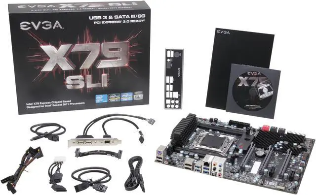 Alt view image 5 of 5 - EVGA X79 SLI 132-SE-E775-KR LGA 2011 Intel X79 SATA 6Gb/s USB 3.0 ATX Intel Motherboard