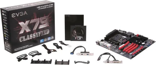 Alt view image 5 of 5 - EVGA X79 Classified 151-SE-E779-KR LGA 2011 Intel X79 SATA 6Gb/s USB 3.0 XL ATX Intel Motherboard