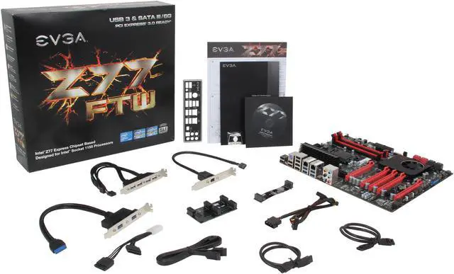 Alt view image 5 of 5 - EVGA Z77 FTW 151-IB-E699-KR LGA 1155 Intel Z77 SATA 6Gb/s USB 3.0 Extended ATX Intel Motherboard