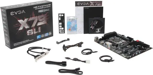 Alt view image 5 of 5 - EVGA X79 SLI 132-SE-E775-K2 LGA 2011 Intel X79 SATA 6Gb/s USB 3.0 ATX Intel Motherboard