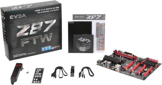 Alt view image 5 of 5 - EVGA Z87 FTW (141-HW-E877-KR) LGA 1150 HDMI SATA 6Gb/s USB 3.0 ATX Intel Motherboard