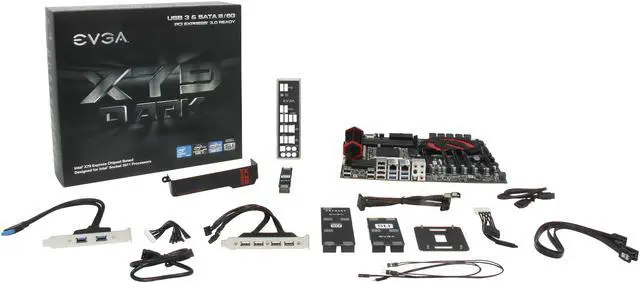 Alt view image 5 of 5 - EVGA X79 Dark (150-SE-E789-K2) LGA 2011 Intel X79 USB 3.0 Extended ATX Intel Motherboard