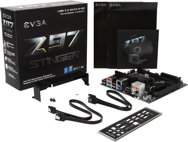 Alt view image 5 of 5 - EVGA Z97 Stinger (111-HR-E972-KR) Core 3D LGA 1150 Intel Z97 HDMI SATA 6Gb/s USB 3.0 Mini ITX Intel Motherboard