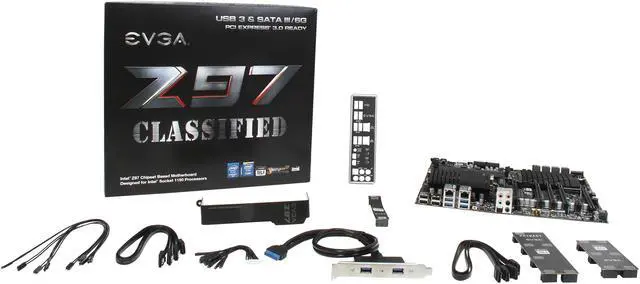 Alt view image 5 of 5 - EVGA Z97 Classified 152-HR-E979-KR LGA 1150 Intel Z97 USB 3.0 Extended ATX Intel Motherboard