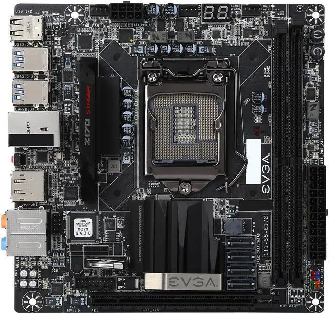 Alt view image 3 of 5 - EVGA Z170 Stinger 111-SS-E172-KR LGA 1151 Intel Z170 HDMI USB 3.0 Mini ITX Intel Motherboard