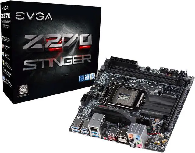 Alt view image 7 of 8 - EVGA Z270 Stinger, 111-KS-E272-KR, LGA 1151, Intel Z270, HDMI, SATA 6Gb/s, USB 3.1, USB 3.0, mITX, Intel Motherboard