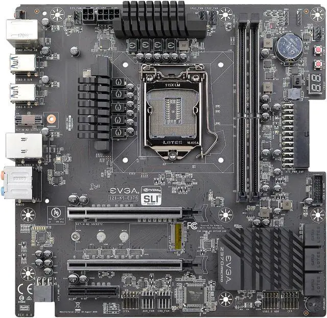 Alt view image 3 of 8 - EVGA Z370 Micro ATX, 121-KS-E375-KR, LGA 1151, Intel Z370, Dual Band Wi-Fi AC, SATA 6Gb/s, USB 3.0, mATX, Intel Motherboard