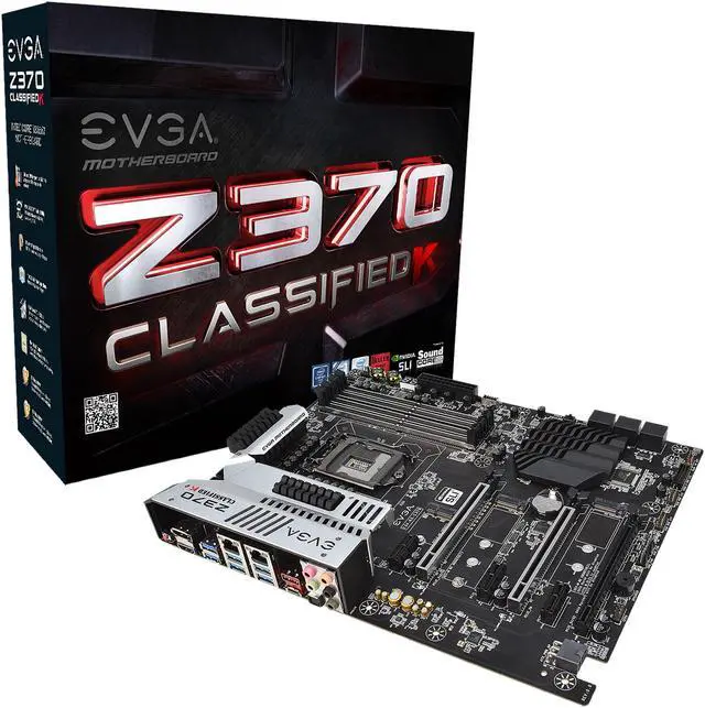 Alt view image 7 of 8 - EVGA Z370 Classified K, 134-KS-E379-KR, LGA 1151, Intel Z370, HDMI, SATA 6Gb/s, USB 3.1, USB 3.0, ATX, Intel Motherboard