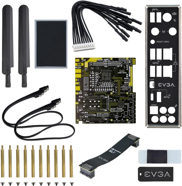 Alt view image 5 of 9 - EVGA Z390 DARK, 131-CS-E399-KR, LGA 1151, Intel Z390, SATA 6Gb/s, USB 3.1, M.2, U.2, EATX, Intel Motherboard