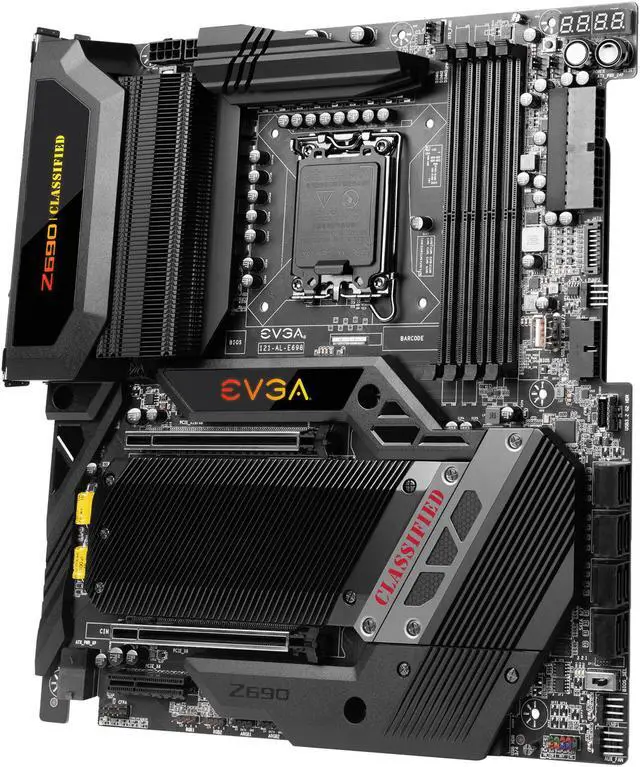 Main image of EVGA Z690 CLASSIFIED, 121-AL-E698-KR, LGA 1700, Intel Z690, PCIe Gen5, SATA 6Gb/s, 2.5Gb/s LAN, WiFi6E/BT5.2, USB 3.2 Gen2x2, M.2, EATX, Intel Motherboard