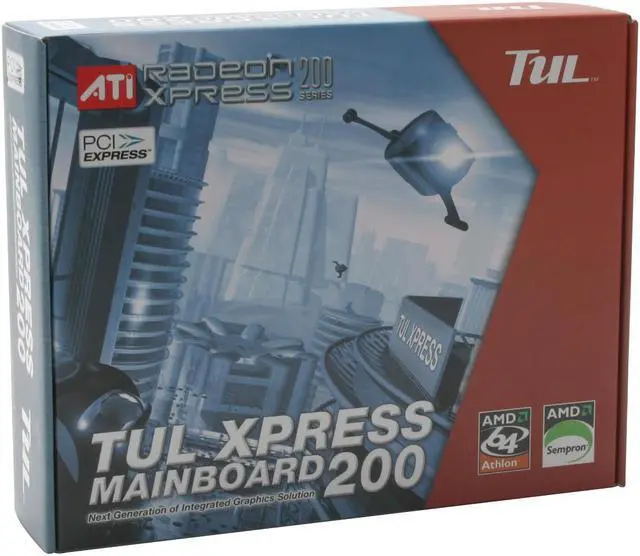 Alt view image 5 of 5 - TUL A480A7-VF 754 ATI Radeon Xpress 200 ATX AMD Motherboard