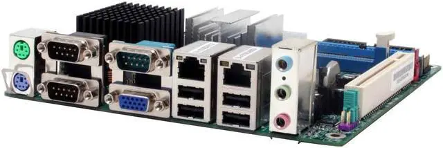 Main image of iGoLogic Inc MBI3368G-8E Intel Celeron M 800MHz Fanless Embedded Processor 479 Intel 852GM Mini ITX Motherboard / CPU Combo