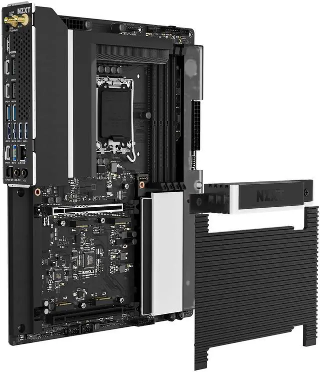 Main image of NZXT N9 Z890 - Intel Z890 LGA 1851 ATX Gaming Motherboard for Core Ultra (Series 2) - 20+1+1, DDR5, 5x M.2, PCIe 5.0, Wi-Fi 7, 5GbE, Thunderbolt 4 - RGB, Full-Metal Cover - Black