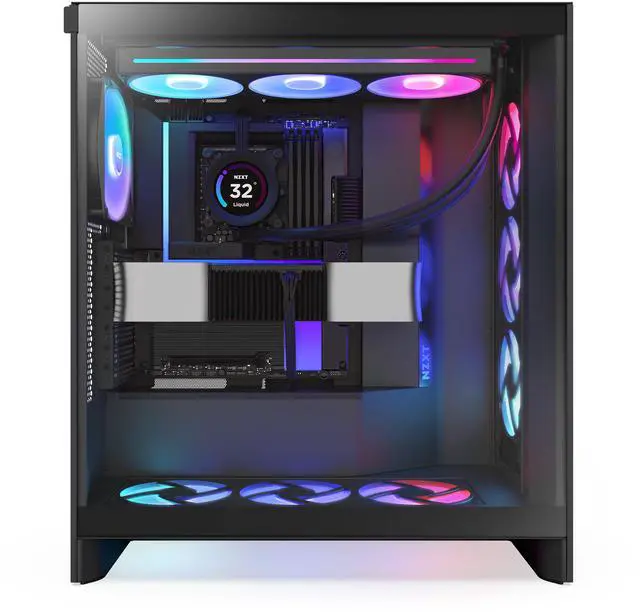 Alt view image 7 of 9 - NZXT N9 Z890 - Intel Z890 LGA 1851 ATX Gaming Motherboard for Core Ultra (Series 2) - 20+1+1, DDR5, 5x M.2, PCIe 5.0, Wi-Fi 7, 5GbE, Thunderbolt 4 - RGB, Full-Metal Cover - Black