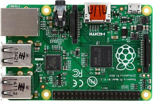 Alt view image 3 of 5 - Raspberry Pi B+ With 8GB microSD Card w/ SD Adapter / NOOBS Software (83-16318)