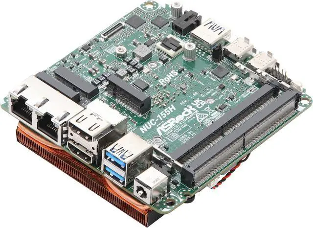 Alt view image 3 of 3 - ASRock Industrial NUC Ultra 100 Motherboard - NUC-155H R2