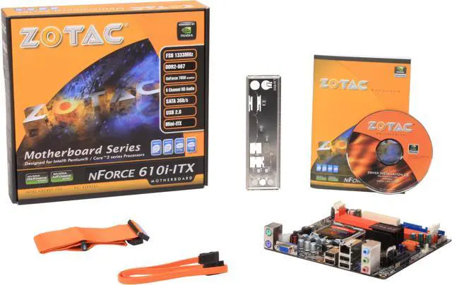 Alt view image 5 of 5 - ZOTAC NF610I-D-E LGA 775 NVIDIA GeForce 7050 Mini ITX Intel Motherboard