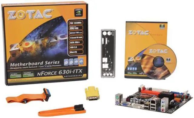 Alt view image 5 of 5 - ZOTAC NF630I-D-E LGA 775 NVIDIA GeForce 7100 Mini ITX Intel Motherboard