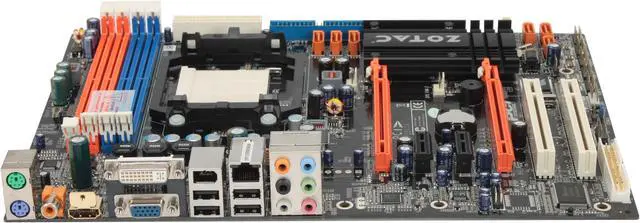 Alt view image 2 of 5 - ZOTAC NF750A-A-E AM2+/AM2 NVIDIA nForce 750a SLI HDMI ATX AMD Motherboard