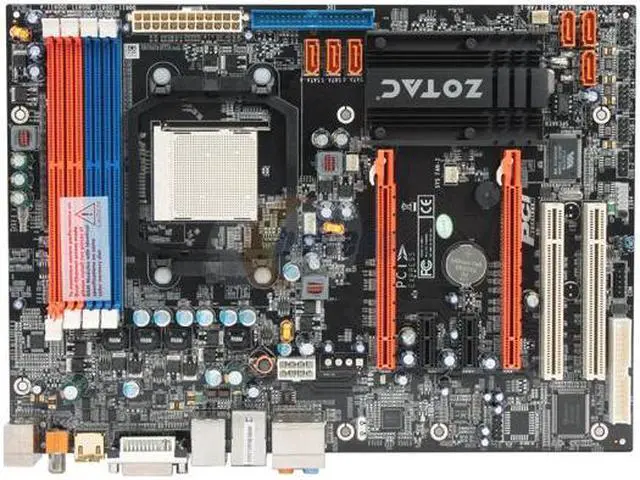 Alt view image 3 of 5 - ZOTAC NF750A-A-E AM2+/AM2 NVIDIA nForce 750a SLI HDMI ATX AMD Motherboard