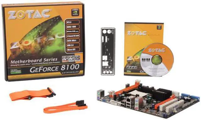 Alt view image 5 of 5 - ZOTAC GF8100-A-E AM2+/AM2 NVIDIA GeForce 8100 Micro ATX AMD Motherboard