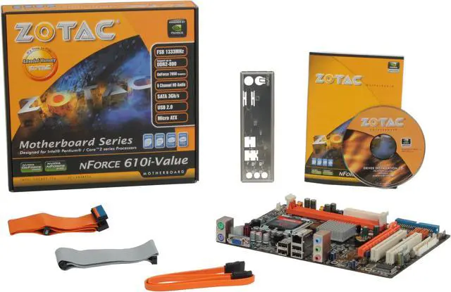 Alt view image 5 of 5 - ZOTAC NF610I-E-E LGA 775 NVIDIA GeForce 7050 Micro ATX Intel Motherboard