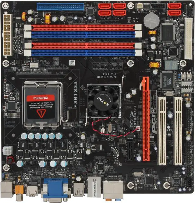 Alt view image 3 of 5 - ZOTAC GF9300-A-E LGA 775 NVIDIA GeForce 9300 HDMI Micro ATX Intel Motherboard