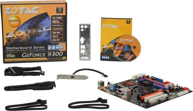 Alt view image 5 of 5 - ZOTAC GF9300-A-E LGA 775 NVIDIA GeForce 9300 HDMI Micro ATX Intel Motherboard