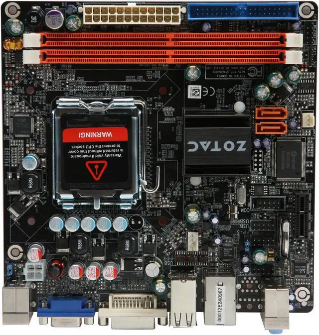 Alt view image 3 of 5 - ZOTAC NF630I-F-E LGA 775 NVIDIA GeForce 7100 Mini ITX WIFI Intel Motherboard