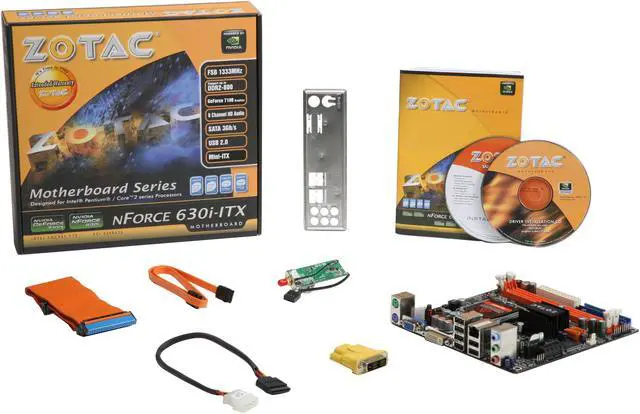 Alt view image 5 of 5 - ZOTAC NF630I-F-E LGA 775 NVIDIA GeForce 7100 Mini ITX WIFI Intel Motherboard